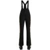 GSOU SNOW Womens Ski Bibs Snow Pants Snowboard Slim Overalls Insulated Waterproof Windproof Warm Winter(Black Yellow Leopard Print)