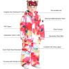 GSOU SNOW Kids Snow Suit One Piece Ski Suit Boys Girls Snowboard Jumpsuits Waterproof Youth Snowsuit Outfit(Red)