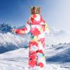 GSOU SNOW Kids Snow Suit One Piece Ski Suit Boys Girls Snowboard Jumpsuits Waterproof Youth Snowsuit Outfit(Red)