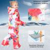 GSOU SNOW Kids Snow Suit One Piece Ski Suit Boys Girls Snowboard Jumpsuits Waterproof Youth Snowsuit Outfit(Red)