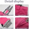 GSOU SNOW Women’s Ski Jackets and Pants Set Snowboarding Snowsuit Snow Coat Hooded Waterproof Windproof(Pink Multicolor)