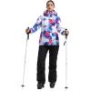 GSOU SNOW Women’s Ski Jackets and Pants Set Snowboarding Snowsuit Snow Coat Hooded Waterproof Windproof(Pink Multicolor)