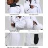 GSOU SNOW Womens Ski Suit One Piece Snowsuit Snowboard Jacket Slim Snow Jumpsuit Faux Fur Ski Outfit Waterproof(White)