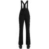 GSOU SNOW Womens Ski Bibs Snow Pants Snowboard Slim Overalls Insulated Waterproof Windproof Warm Winter(Black White Leopard Print)