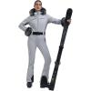 GSOU SNOW Womens Ski Suit One Piece Snowsuit Snowboard Jacket Slim Snow Jumpsuit Faux Fur Ski Outfit Waterproof(Grey)