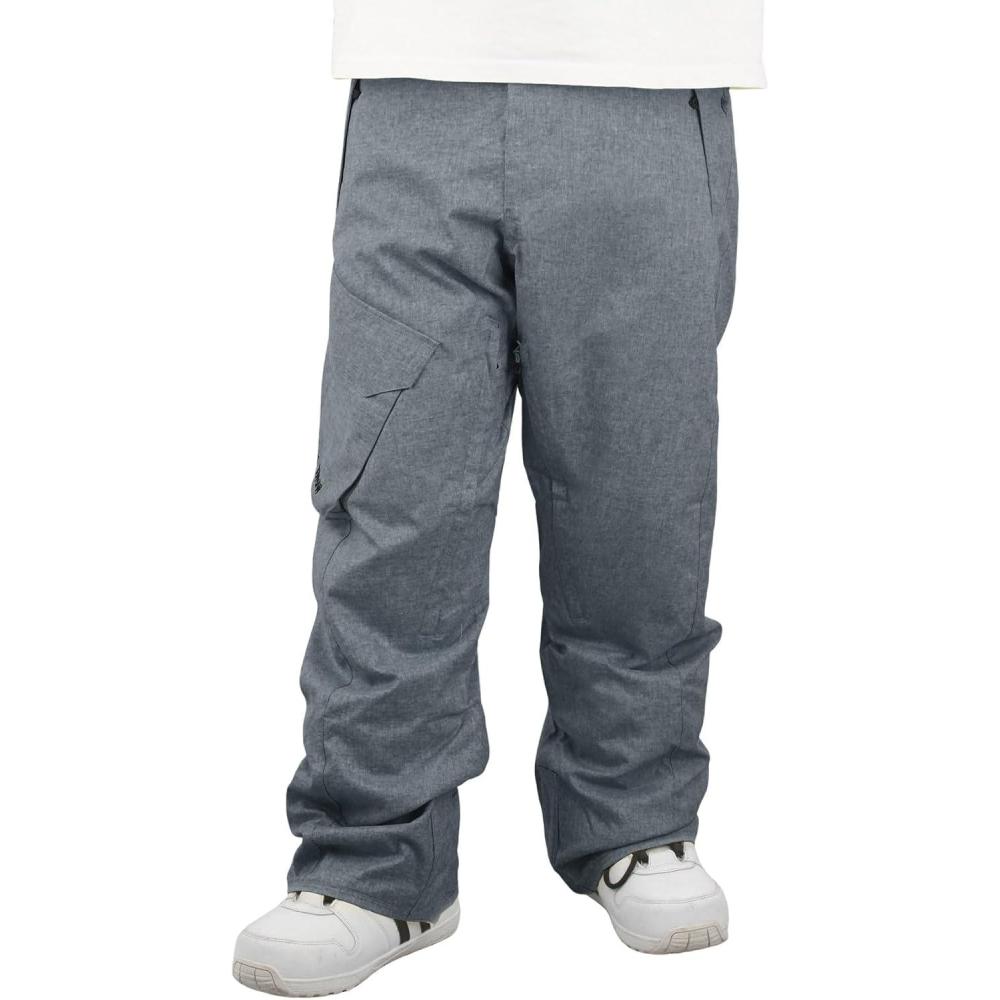 image:imageGSOU SNOW Womens Ski Pants Mens Snowboard Pants Waterproof Snow Pants for Winter Outdoor Sport WarmAll Black