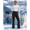 GSOU SNOW Ski Pants Women Snowboard Pants Slim Snow Insulated Warm Waterproof Windproof Winter Outdoor,Black M