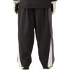 GSOU SNOW Women Mens Snow Pants Baggy Snowboard Pants Retro Sporty Side Stripe Ski Pants Insulated Waterproof Winter Outdoor(Black-1)