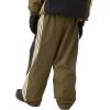 GSOU SNOW Women Mens Snow Pants Baggy Snowboard Pants Retro Sporty Side Stripe Ski Pants Insulated Waterproof Winter Outdoor(Olive)