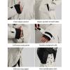 GSOU SNOW Women’s Ski Jacket and Pants Set Baggy Snowboard Jacket Snow Suit Waterproof Windproof Hooded Coat XS