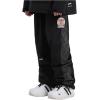 GSOU SNOW Womens Ski Pants Mens Snowboard Pants Waterproof Snow Pants for Winter Outdoor Sport Warm(Black-3)