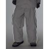 GSOU SNOW Snowboard Pants Mens Womens Retro Baggy Waterproof Reflective Ski Pants Vintage Loose Outwear Not Insulated(Beige)