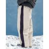GSOU SNOW Snowboard Pants Mens Womens Retro Baggy Waterproof Reflective Ski Pants Vintage Loose Outwear Not Insulated(Beige)