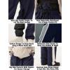 GSOU SNOW Snowboard Pants Mens Womens Retro Baggy Waterproof Reflective Ski Pants Vintage Loose Outwear Not Insulated(Navy Blue)