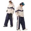 GSOU SNOW Snowboard Pants Mens Womens Retro Baggy Waterproof Reflective Ski Pants Vintage Loose Outwear Not Insulated(Navy Blue)