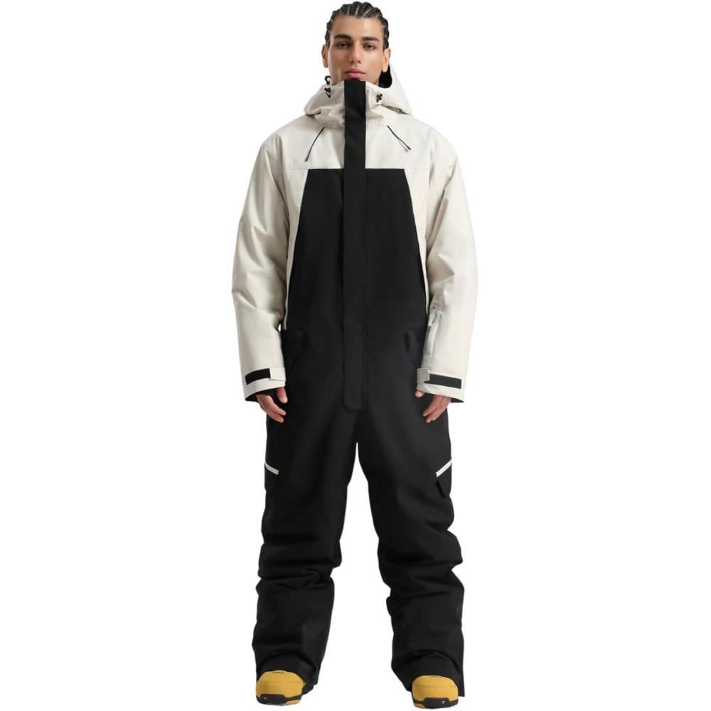 image:imageGSOU SNOW Men Ski Suits Snowboard Snow Suit One Piece Waterproof Ski Jacket Pants Jumpsuit Windproof Insulated Winter Sports