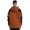GSOU SNOW Men Ski Jacket Snowboard Snow Coat Warm Winter Waterproof Mountain Hooded(Coffee Black)