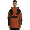 GSOU SNOW Men Ski Jacket Snowboard Snow Coat Warm Winter Waterproof Mountain Hooded(Coffee Black)