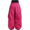 GSOU SNOW Women Men Ski Pants Snowboard Pants Super Baggy Snowboarding Loose Snow Sport Insulation Waterproof Windproof(Rose)