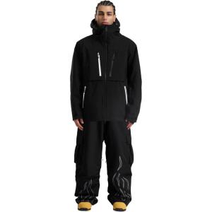 GSOU SNOW Men’s Snowboard Jacket and Pants Set Baggy Ski Jacket Snow Suit Waterproof Windproof Hooded Coat