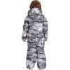 GSOU SNOW Kids Snow Suit One Piece Ski Suit Boys Girls Snowboard Jumpsuits Waterproof Youth Snowsuit Outfit(Grey)