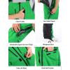 GSOU SNOW Mens Ski Bibs Women Snowboard Pants Bib Snow Insulated Overalls Waterproof Windproof Winter Warm Sport(Dark Green)