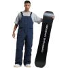 GSOU SNOW Mens Ski Bibs Women Snowboard Pants Bib Snow Insulated Overalls Waterproof Windproof Winter Warm Sport(Navy)