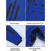 GSOU SNOW Men’s Ski Jacket Snowboard Snow Coat Waterproof Windproof Insulated Winter Mountain Outdoor Sports Fixed Hooded(Klein Blue)