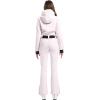 GSOU SNOW Ski Suit Women Snowsuit Slim One Piece Jumpsuit Snow Jackets Waterproof Winter Windproof Outdoor Sports Warm(Pink)