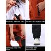 GSOU SNOW Women Men Ski Bibs Snowboard Pants Snow Bibs Overalls Waterproof Windproof Insulated Winter Sport Warm(Brick Red)
