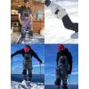 GSOU SNOW Women Men Ski Bibs Snowboard Pants Snow Bibs Overalls Waterproof Windproof Insulated Winter Sport Warm(Brick Red)