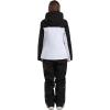 GSOU SNOW Women’s Ski Jacket and Pants Waterproof Windproof Snowsuit Snowboarding Coat Insulated Warm Winter(White 1)