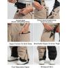 GSOU SNOW Mens Ski Jacket and Pants Set Ski Suit Snowboard Bibs Snowsuit Snow Coats Waterproof Hooded