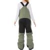 GSOU SNOW Kids Ski Bibs Boy Girls Snow Pants Childrens Snow Bib Adjustable Straps ankles Zippered Cuffs Army Green 4T