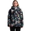 GSOU SNOW Women Ski Jacket Snow Coat Waterproof Windproof Snowboarding Jacket Coat Insulated Warm Winter(Flower)