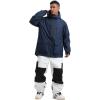 GSOU SNOW Men’s Ski Jacket Snowboard Snow Coat Waterproof Windproof Insulated Winter Outdoor Sports Fixed Hooded(Navy)