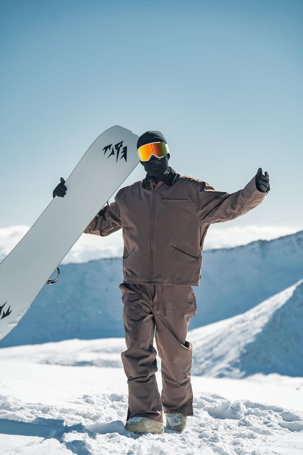 image:imageGSOU SNOW Mens Ski Jacket Womens Snowboard Jacket Snow Coat Waterproof Windproof Warm WinterDeep Coffe1